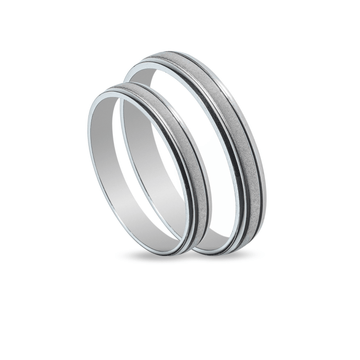 Βέρες Σετ Λευκόχρυσες MASCHIO FEMMINA SL66 - themelidisjewels